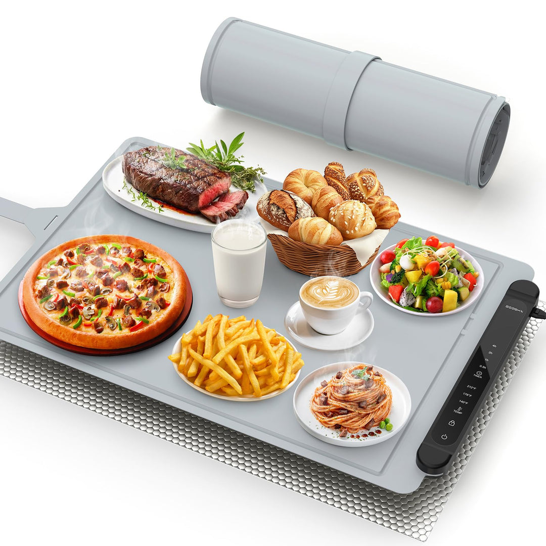 Silikon Warmhalteplatte Elektrisch für Speisen: 60×40 cm Tragbare Regelbar Wärmeplatte Essen Kueche