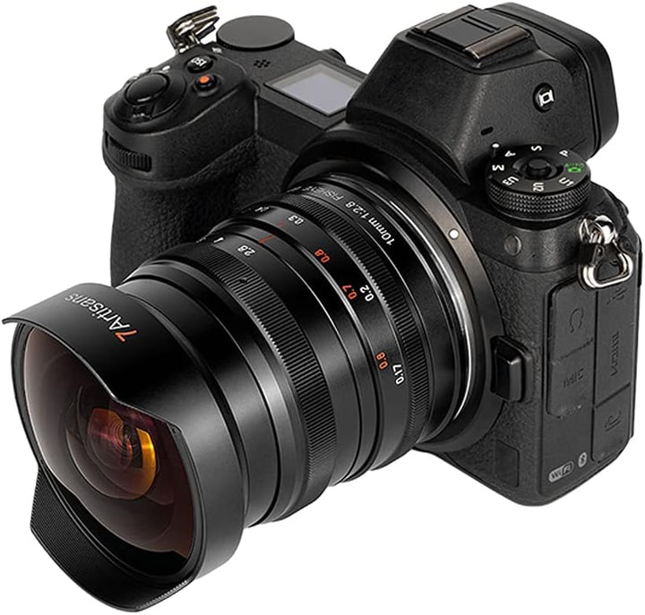 7artisans 10 mm F2,8 Vollformat-Fischaugenobjektiv, Ultra-Weitwinkel-Fischaugenobjektiv, 178° manuel