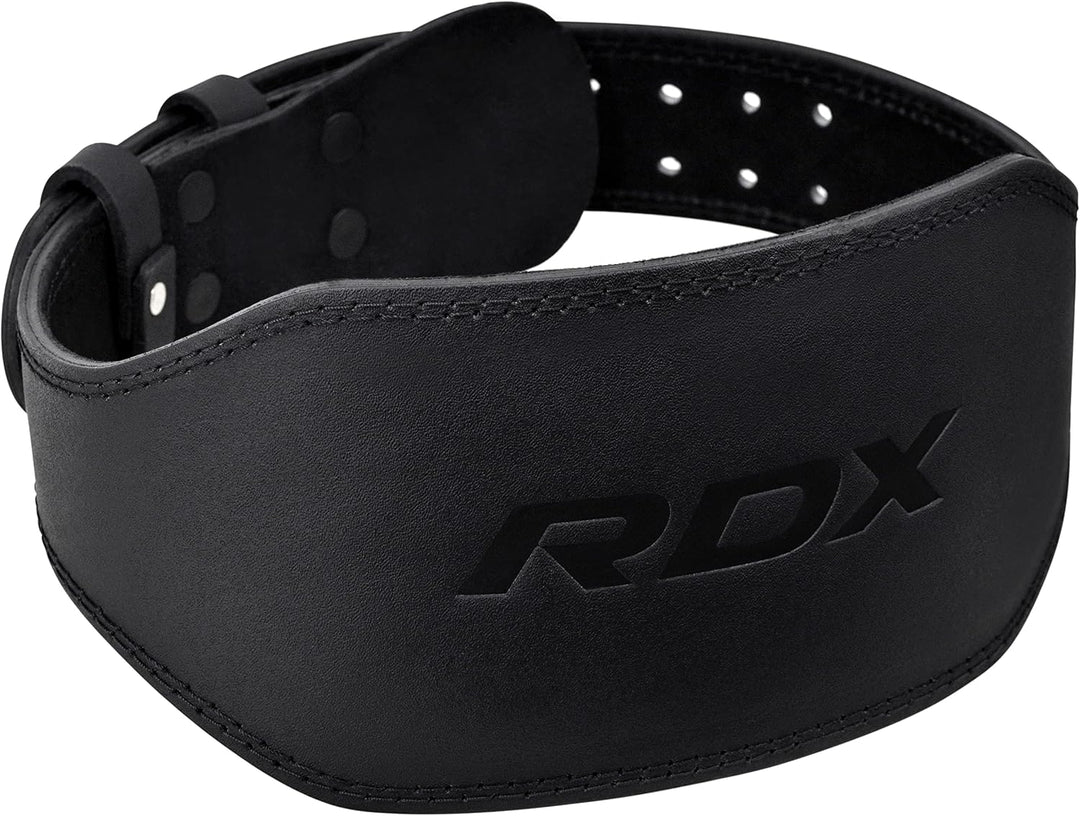 RDX Gewichthebergürtel Leder 4” und 6”, 10 Verstellbar Löcher Trainingsgürtel Schnalle, Powerlifitin