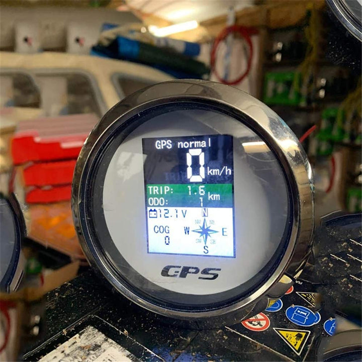KAOLALI GPS Tachometer Geschwindigkeitsmesser Kilometerzähler 85 mm Rostfreie IP67 Wasserdichte Digi