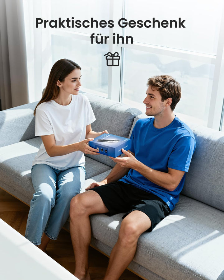 RENPHO Haarschneidemaschine, Barttrimmer Herren mit Scharfe Klingen, LED Anzeige Trimmer Herren, Lei