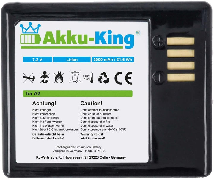 2-Fach Ladestation + Akku Li-Ion 3000mAh - kompatibel mit Netgear Arlo A-2 - für Arlo Go - mit Displ