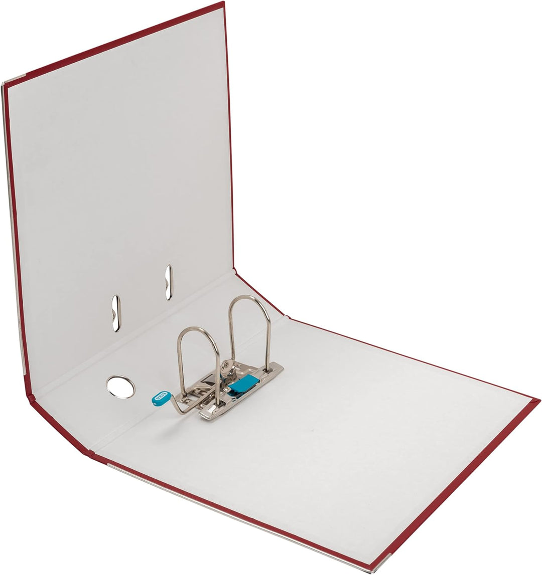 Elba Ordner A4, Smart Pro, 8 cm breit, Kunststoff aussen, bordeaux, 10 Stück bordeaux A4, breit, bor