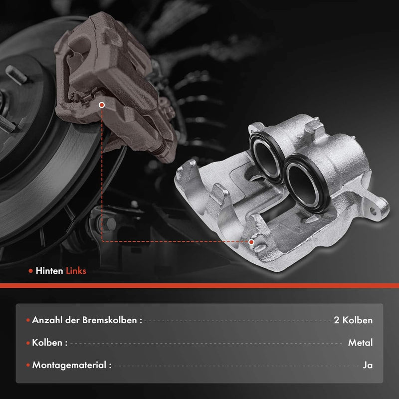 Frankberg 1x Bremssattel Bremszange Vorne Links Kompatibel mit Jumper 1.9L-2.8L 1994-2002 Boxer 1.9L