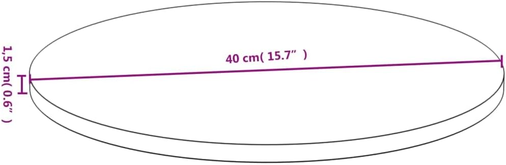 vidaXL Tischplatte, Ersatztischplatte für Couchtisch Beistelltisch Bartisch, Esstischplatte mit lack