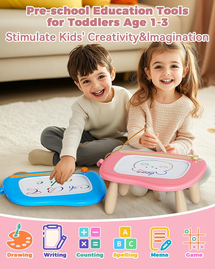 KOKODI Spielzeug ab 1 2 Jahr, Magnetische Zeichentafel Schreibtafel für Kinder, Montessori ab 1 2 3