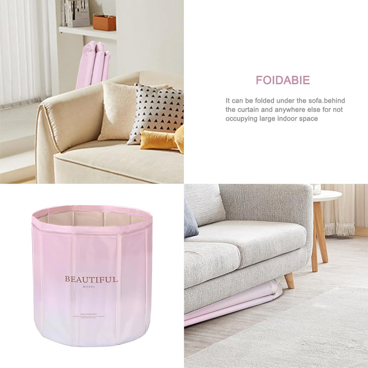Sinbide Faltbare Badewanne, Tragbare Badewanne, 70x60CM Klappbare Badewanne, keine Installation, für