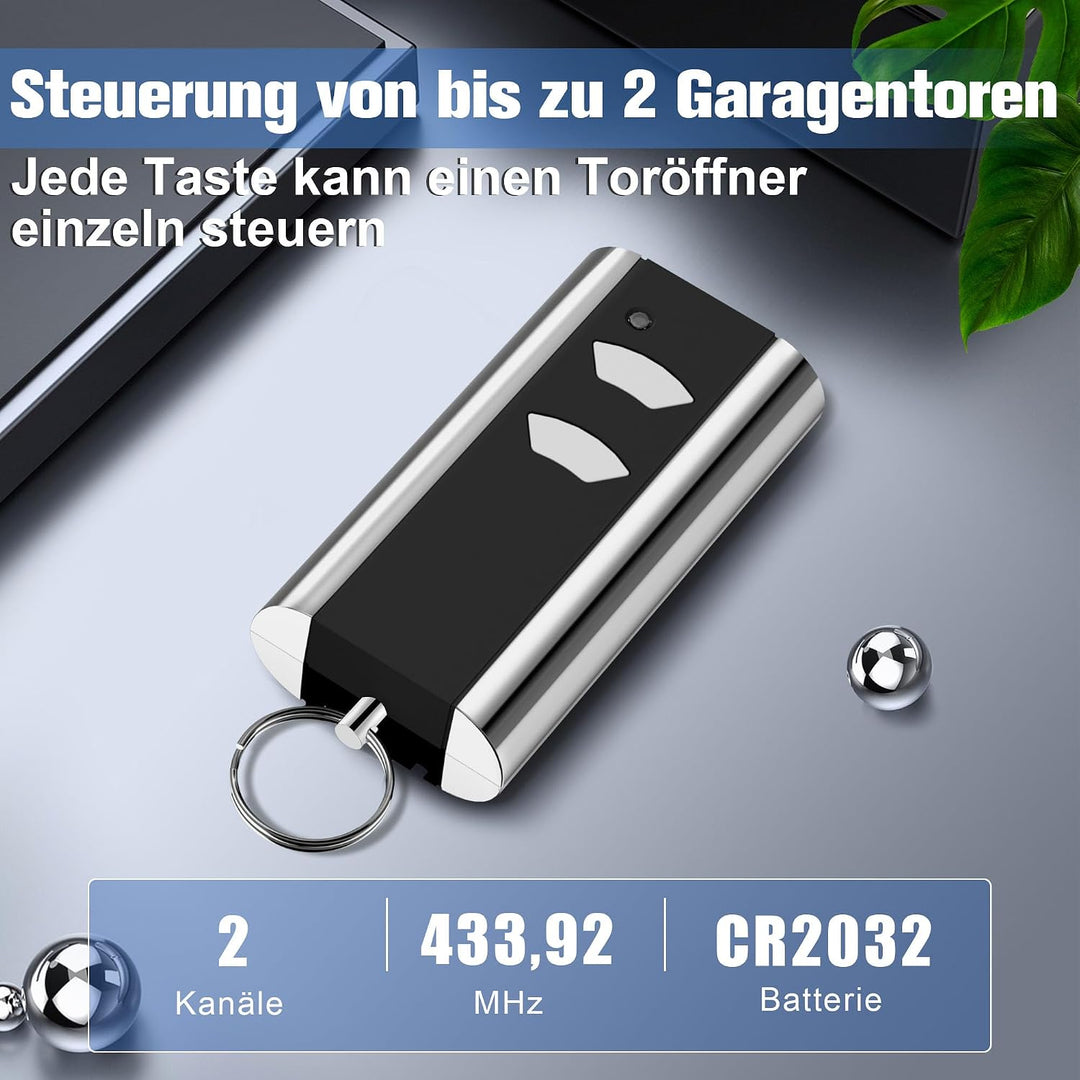 pepape 2 Stück für Normstahl Handsender RCU 433-2K, RCU 433-4K, EA433 2KM | Kompatibel mit Entremati