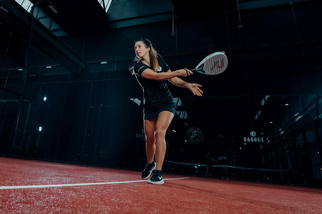 Raquex Excel Padelschläger – für fortgeschrittene Anfänger/Fortgeschrittene – 12K-Carbonrahmen, reak