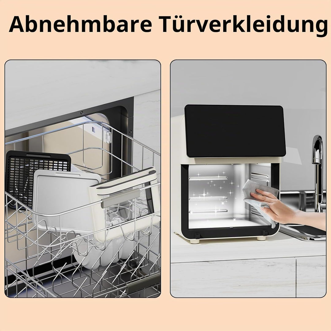 10L Grosser XL Pro Heissluftfritteusen-Ofen mit Grill-Kombination für,12-in-1 Smart-Konvektionsöfen,