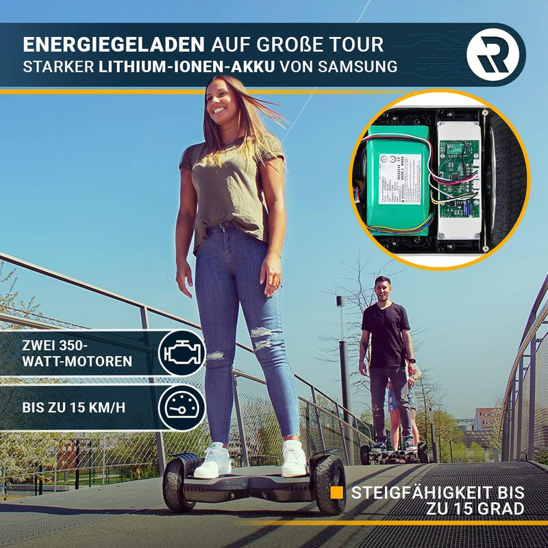 Robway X2 Hoverboard - Das Original - Offroad/Street Edition - Samsung Marken Akku - Self Balance -