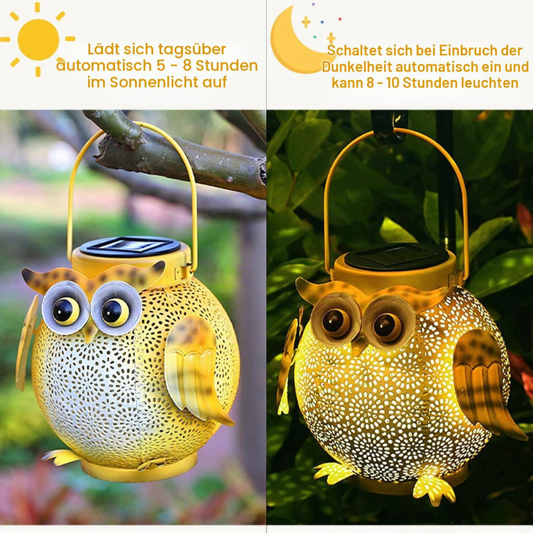 2 Stück Solarleuchten Garten im Freien LED Solar Laterne Hängend Outdoor IP44 Wasserdicht Solarlampe