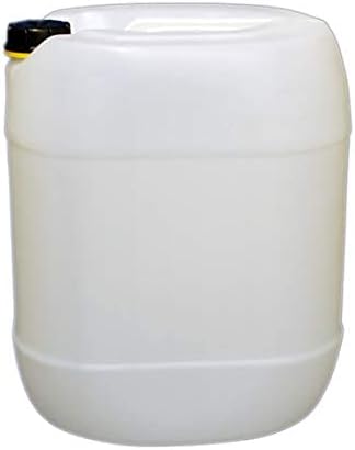 plasteo® 3er Stück Set: 30L Getränke- Wasserkanister Natur mit Hahn, Schraubdeckel und flexiblem Aus