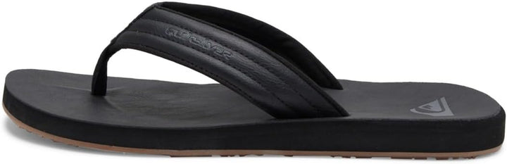 Quiksilver Herren Carver NubuckFlipflop 40 EU Solid Black, 40 EU Solid Black