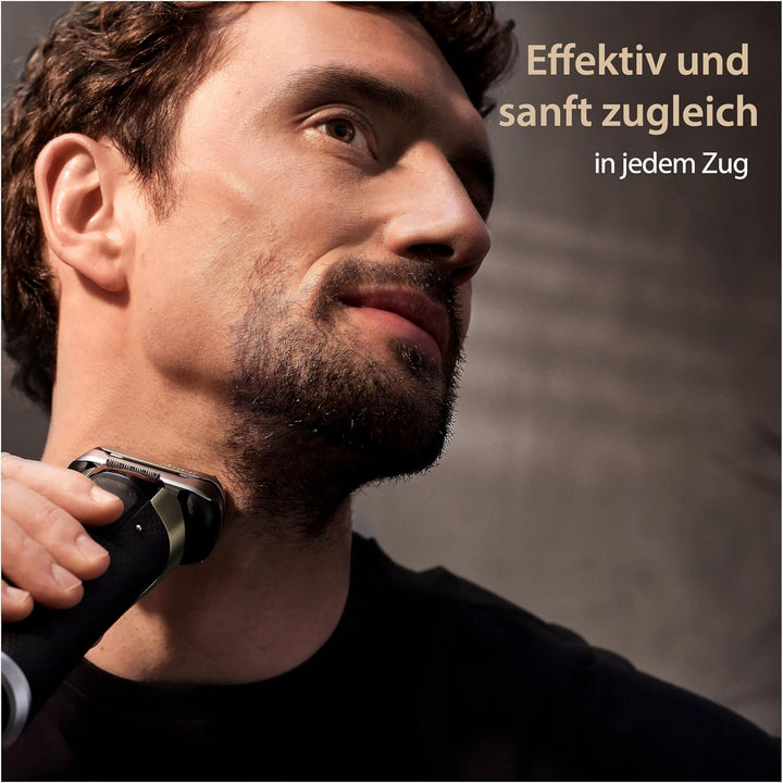 Braun Series 9 Pro+ Rasierer Herren Elektrisch, Elektrorasierer mit 5 Pro Rasierelementen, Langhaars