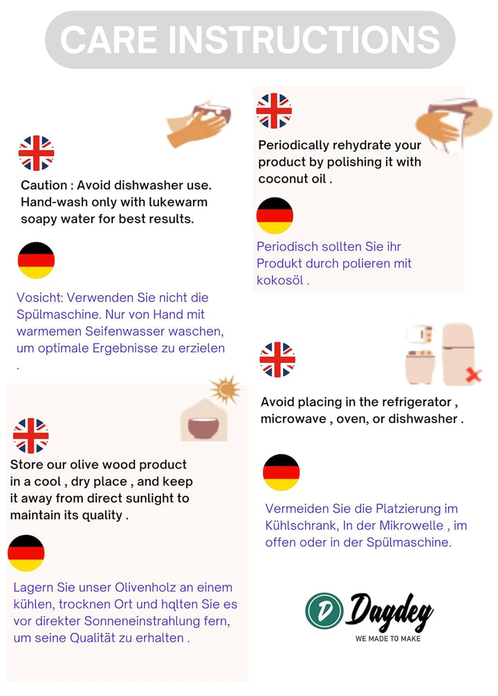 DAGDEG Mörser &amp; Stössel rund aus Olivenholz, Holzmörser,Kräuter-Gewürz-Mörser aus Holz, Kräutermühle