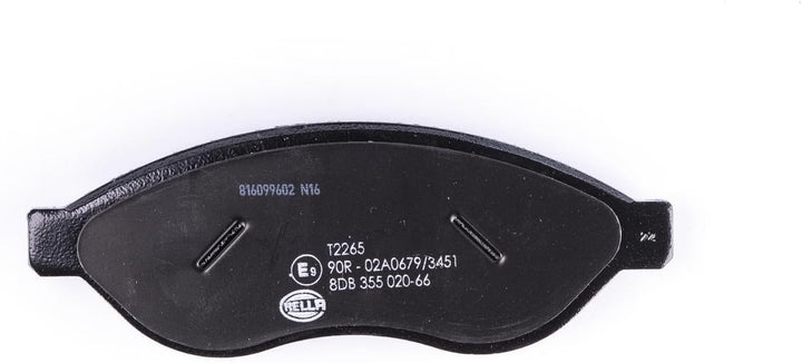 HELLA PAGID 8DB 355 020-661 Bremsbelagsatz - T2265 - Dicke/Stärke: 19mm - Bremssystem: Brembo - mit