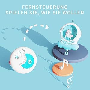 Eners Baby Musik Mobile Babybett, Spieluhr Mobile Baby Mädchen Junge, Mobile Halterung Babybett Wick