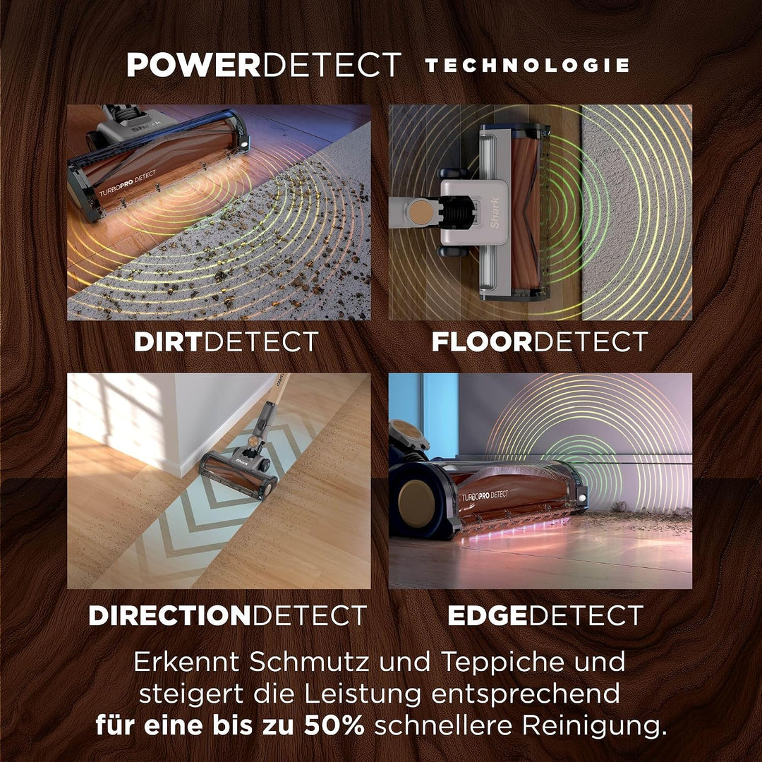 Shark PowerDetect Speed Luxe Collection Clean &amp; Empty Akku-Staubsauger | Anti-Allergen-HEPA-Filtrati