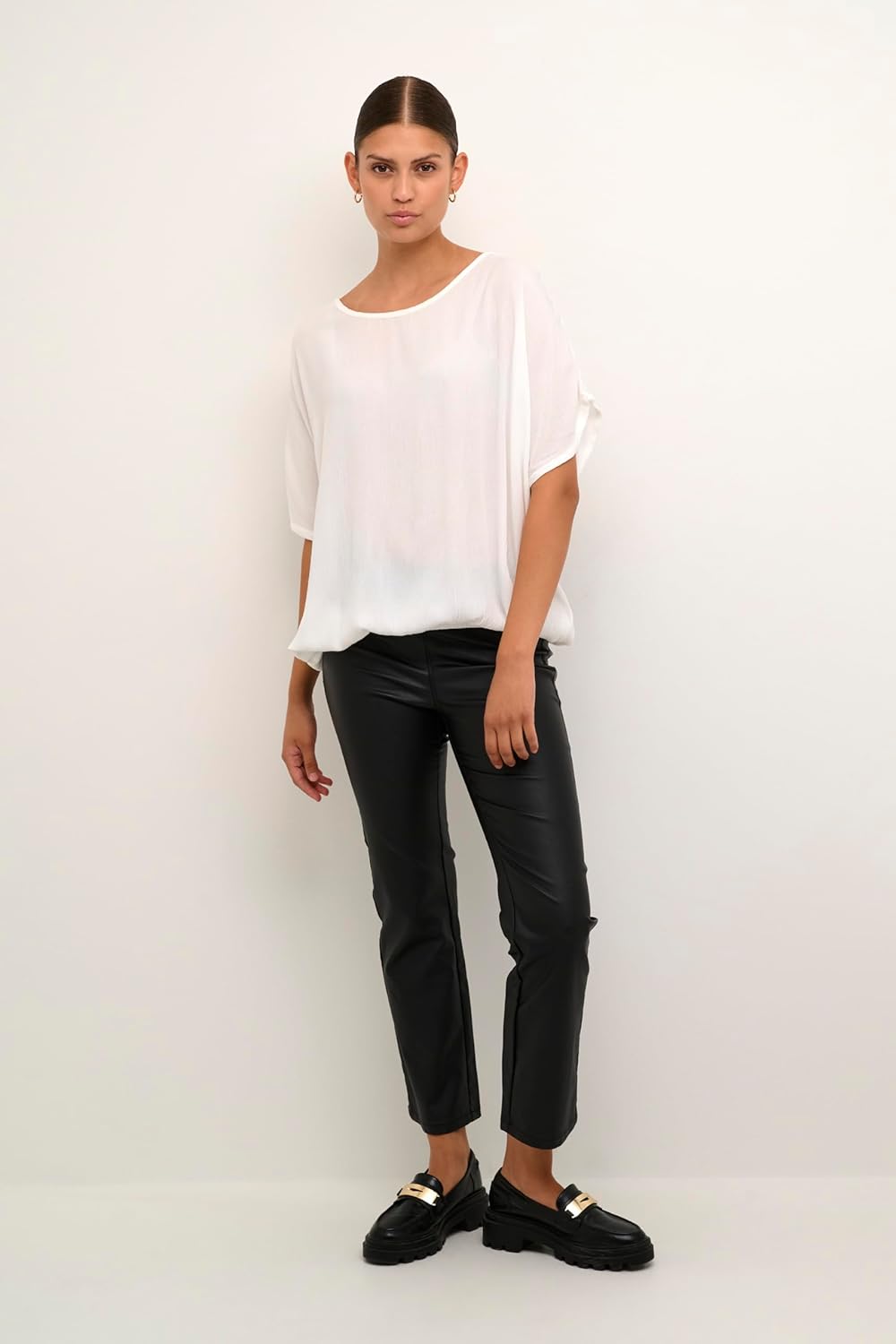 KAFFE Ärmellose Bluse KAamber KAamber Stanley 40 Weiss, 40 Weiss