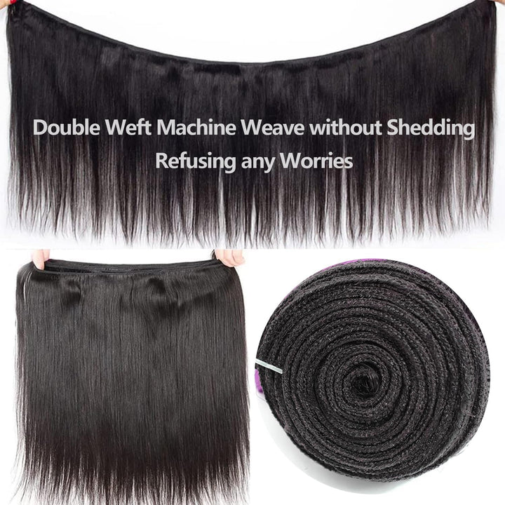 12A Human Hair Bundle Straight Bundles Human Hair 10 12 14 Zoll 100% Unprocessed Brazilian Virginhai