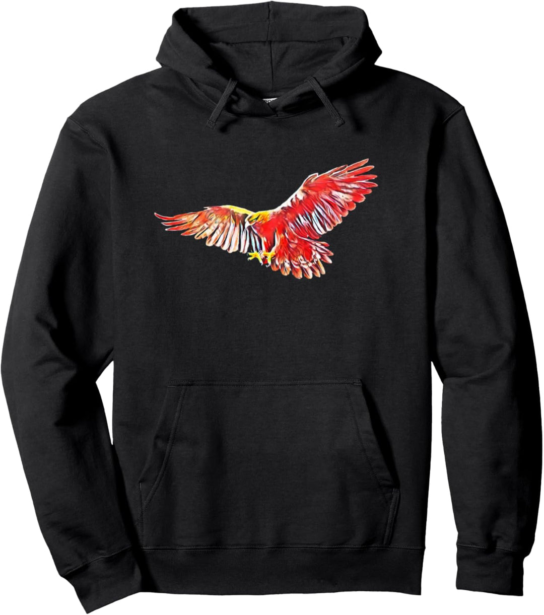 Adler Motiv Raubvogel Pullover Hoodie
