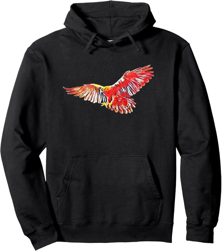 Adler Motiv Raubvogel Pullover Hoodie