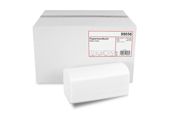 Handtuchpapierspender im Set | weiss, Kapazität für ca. 600 Blatt | mittlere Grösse | Sichtfenster z