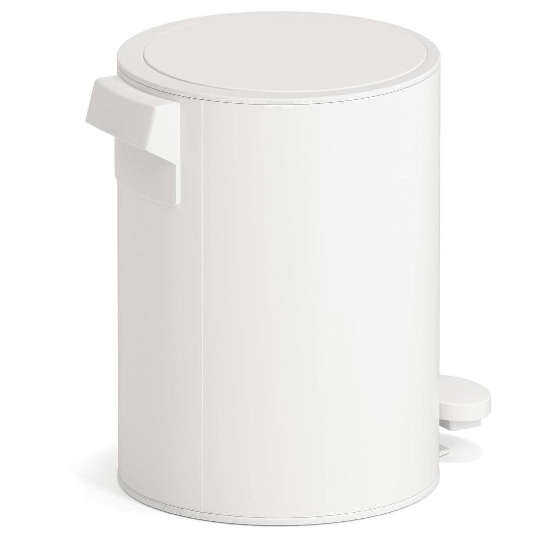 3 Liter Treteimer Edelstahl matt Softclose Klappdeckel leise schliessend Inneneimer Mülleimer Abfall