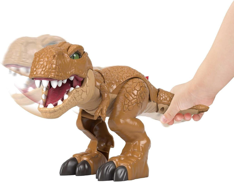 Fisher-Price Imaginext Jurassic World Thrashin Action T Rex dinosaur figure for preschool kids ages