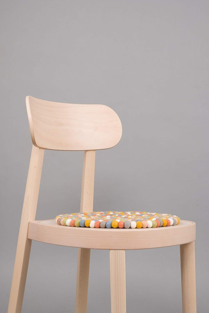 myfelt Liese Sitzauflage, Filzkugel, Wolle, rund 36 cm, Liese