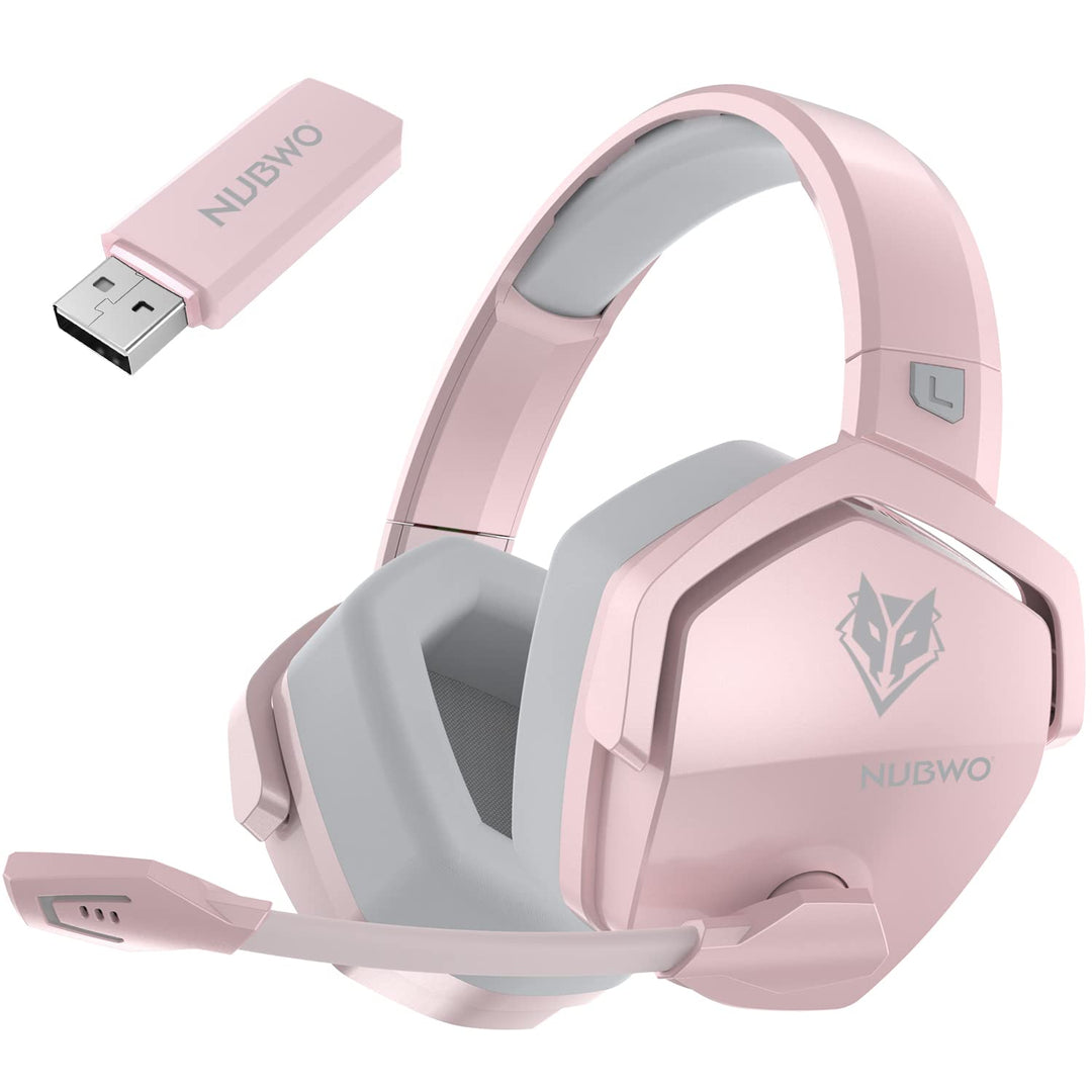 NUBWO G06 Wireless Gaming Headset für PS5, PS4, PC, Rauschunterdrückung über Ohr-Gaming-Kopfhörer mi