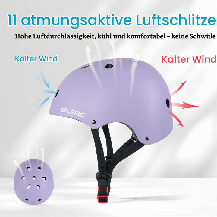 Glerc Kinder Fahrradhelm für Jungen und Mädchen von Kleinkind bis Jugend, verstellbar und Mehrfarbig