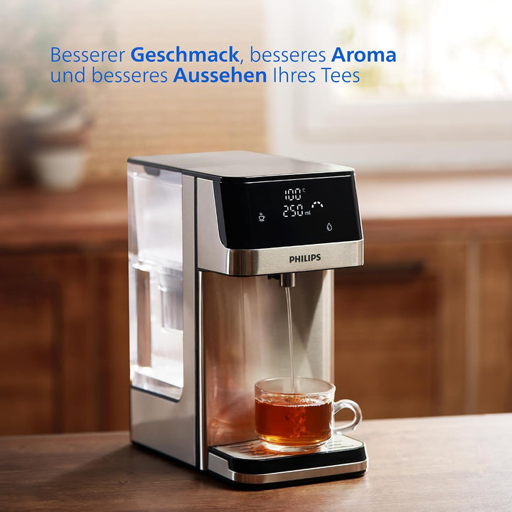 Philips Wasser Station, Spender für gefiltertes heisses Wasser, 2.2 L Fassungsvermögen, 6 Temperatur
