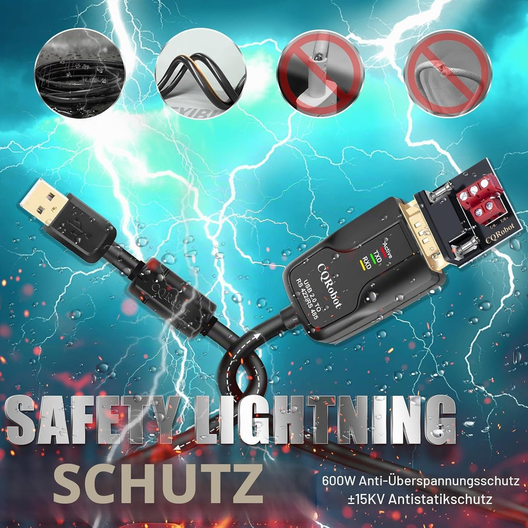 CQRobot 10,4 Fuss USB zu RS422 oder RS485 Serielle Konverter-Adapterkabel mit FTDI-FT232-Chip zum Wi