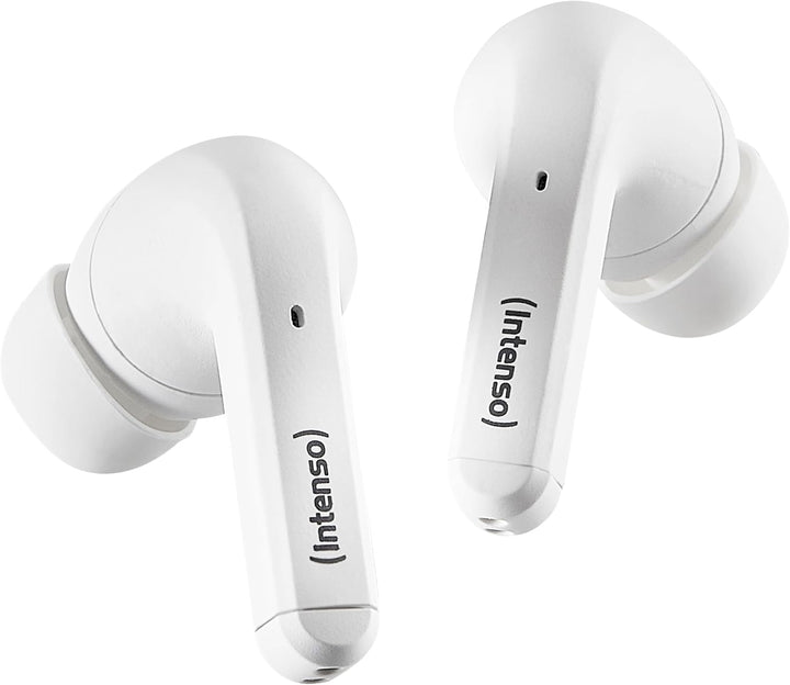 Intenso White Buds - TWS True Wireless Kopfhörer T302A mit Active Noise Cancelling und bis zu 35 Std