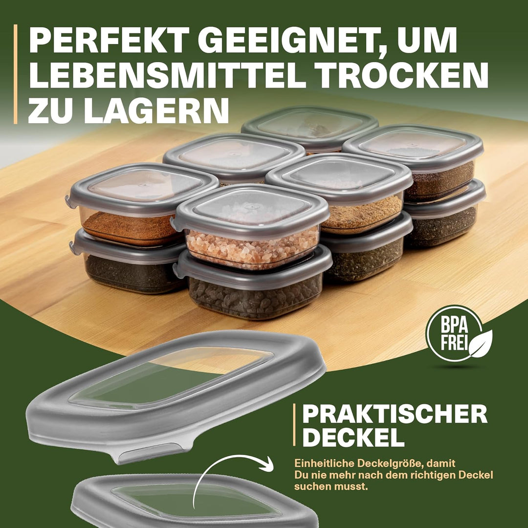 Viwares Vorratsdosen mit Deckel Luftdicht, 12er Vorratsbehälter Set BPA-Frei, Vorratsdose zur Müsli
