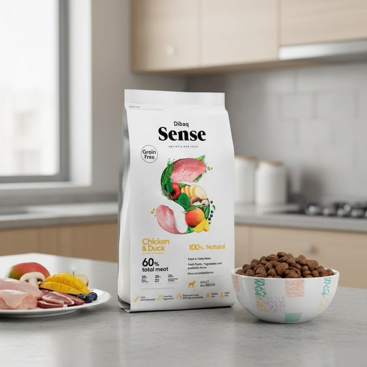 Dibaq Sense Grain Free Huhn & Ente, 100% natürliches Hundefutter 12 kg.
