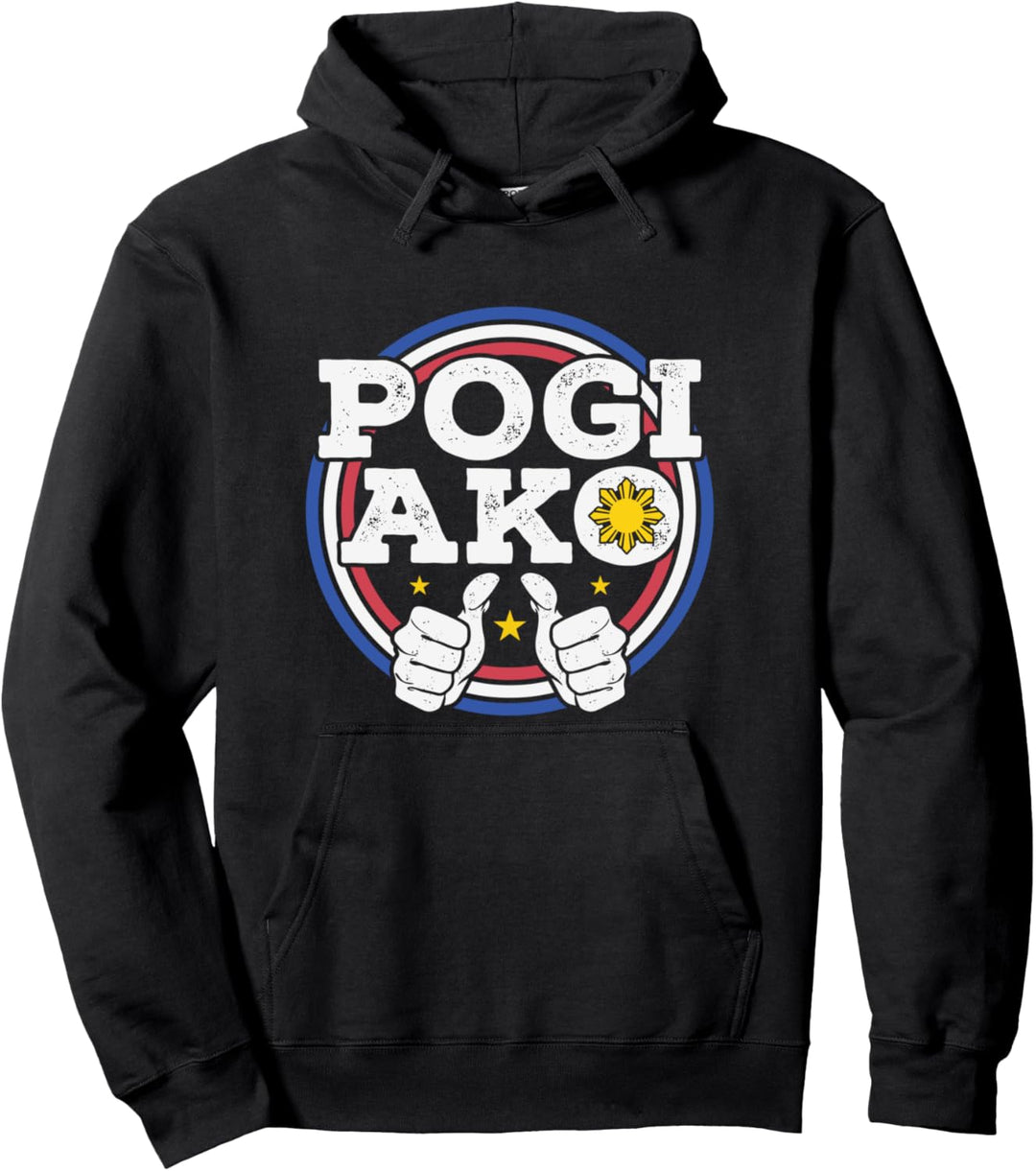 Funny Filipino Pogi Ako shirt for men teens Pullover Hoodie