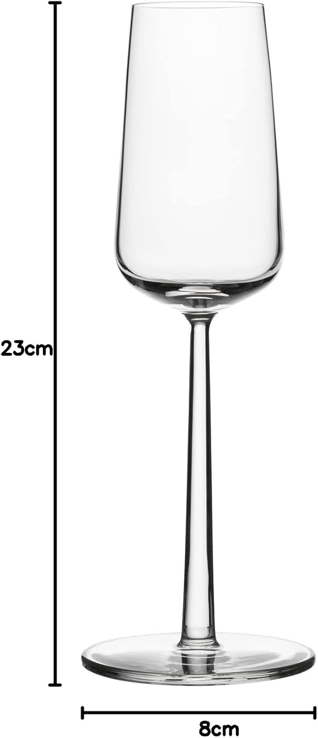 Iittala 1008576 Essence 2-er Set Champagnergläser 21 cl, Glas, Klar Klar 2 x 210 ml, Klar 2 x 210 ml