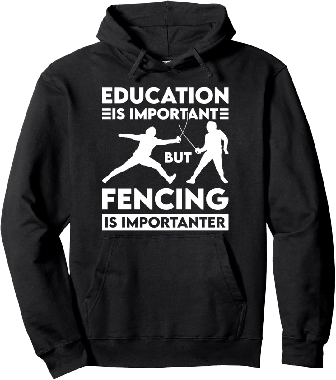 Fechtunterricht Fechter Sabre Épée Pullover Hoodie