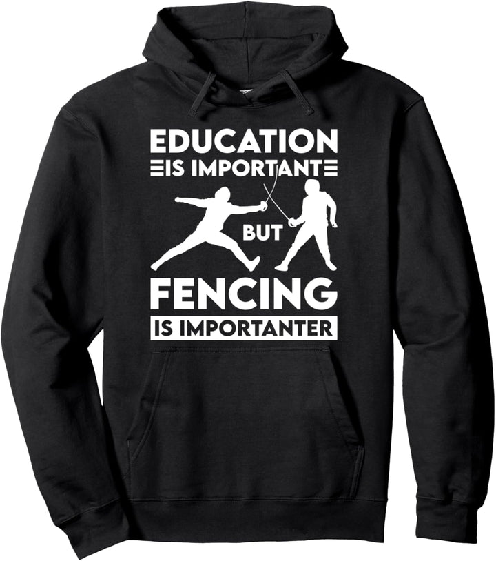 Fechtunterricht Fechter Sabre Épée Pullover Hoodie