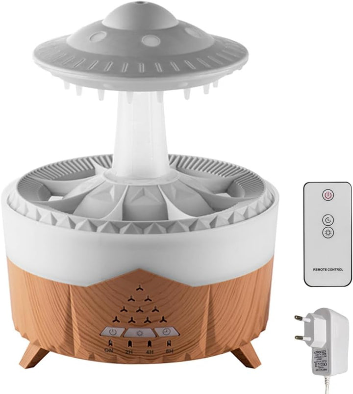 Rain-Cloud Humidifier, 350 ml Regenwolken-Luftbefeuchter, kabelloser Fernbedienung Aroma Diffuser mi