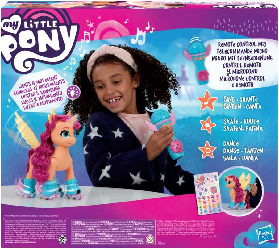 My Little Pony: A New Generation Sunny Starscout Rollers, 22,5 cm grosses Spielzeug mit 50 Reaktions