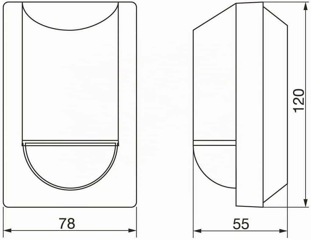 Steinel Infrarot-Bewegungsmelder IS 2180-2 180° Weiss, 12 m Aufputz-Sensor, 1000 W, Unterkriechschut