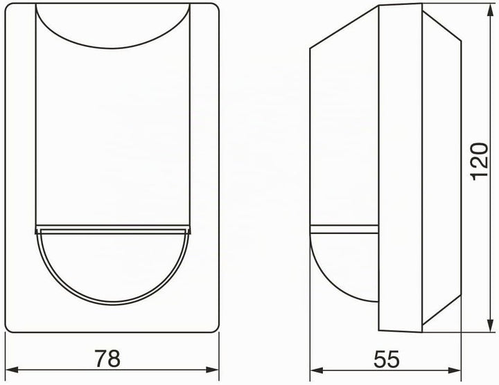 Steinel Infrarot-Bewegungsmelder IS 2180-2 180° Weiss, 12 m Aufputz-Sensor, 1000 W, Unterkriechschut
