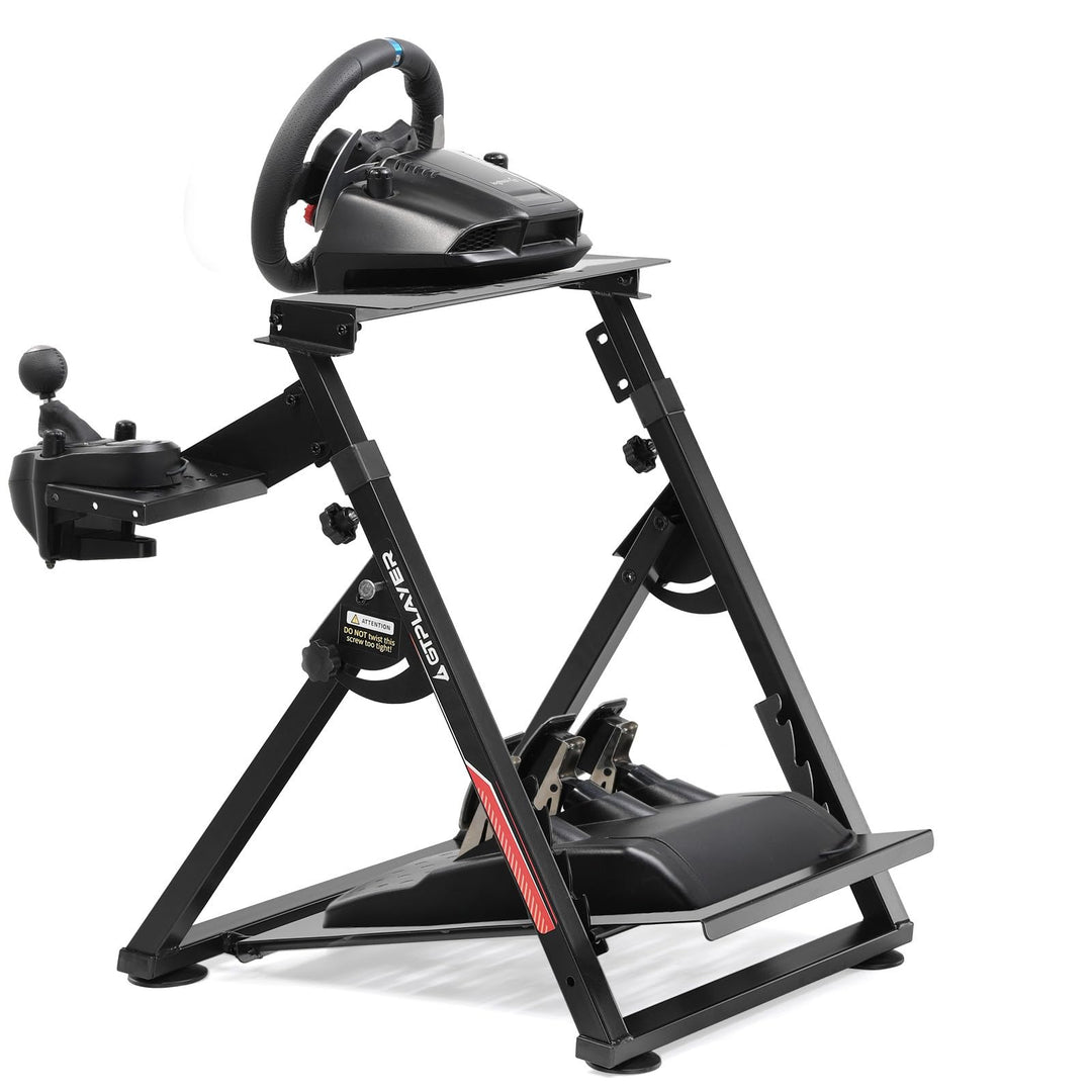 GTPLAYER Lenkradständer für Lenkrad Gaming Wheel Stand Racing Lenkradständer mit V1 V2 Schalthebelha