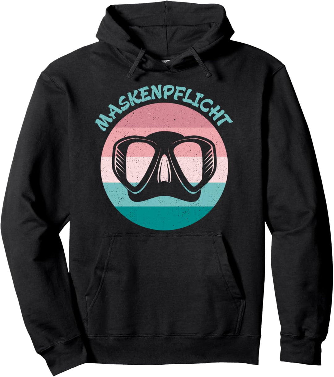 Maskenpflicht | Tauchen lustiges Taucher Pullover Hoodie