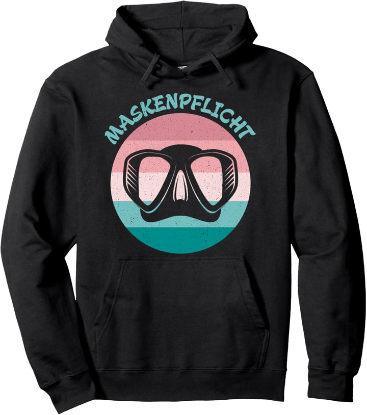 Maskenpflicht | Tauchen lustiges Taucher Pullover Hoodie