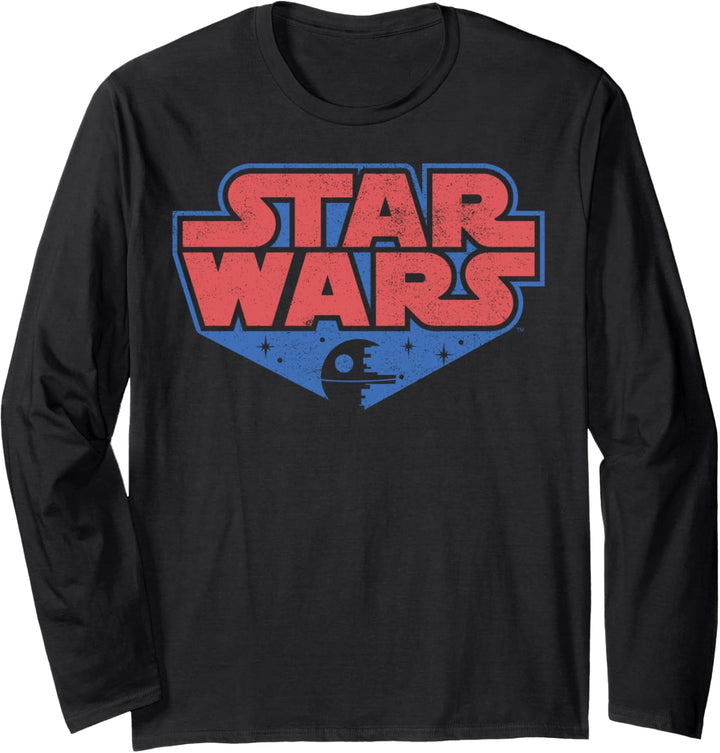Star Wars Death Star Logo Langarmshirt